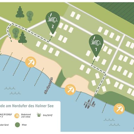 Haus Im Schilf 1 - Ferienwohnungen Am Hainer See Bei Leipzig Neukieritzsch Eksteriør billede