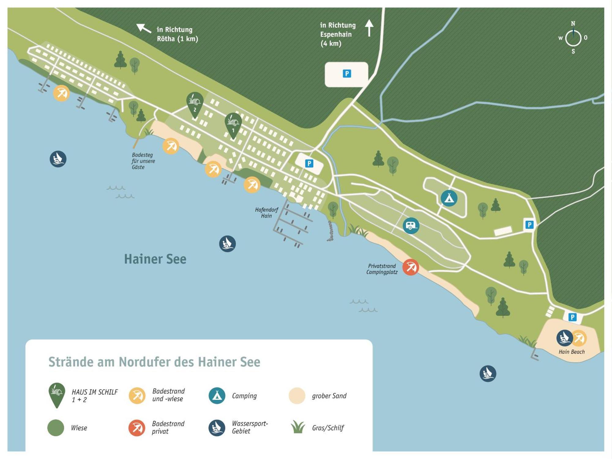 Haus Im Schilf 1 - Ferienwohnungen Am Hainer See Bei Leipzig Neukieritzsch Eksteriør billede